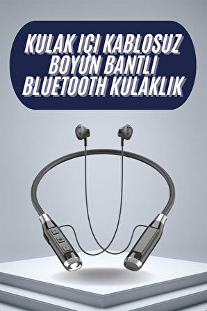 120 Saat Bluetooth Kulaklık Kablolu Boyun Askılı SD Kart Girişli ANC Özellikli