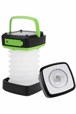 Kamp Feneri Lambası Solar Güneş Enerji Portatif Işıldak Şarjlı