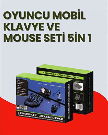 5in1 BT5.3 Mobil Oyun Kiti Klavye Mouse Dönüştürücü Seti (Kopya)
