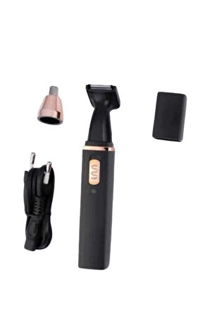 Kulak Burun Tıraş Makinesi Taşınabilir Şarjlı 3 Başlıklı Uzun Ömürlü