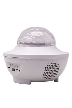 Çok Renkli Projektör Lamba Disko Topu Gece Lambası Kablosuz