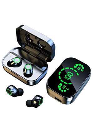 Yeni Nesil Bluetooth Kulaklık Çağrı Cevaplayabilen Dijital Göstergeli Powerbankli