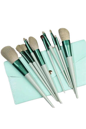 13 Parça Taşınabilir Kılıflı Profesyonel Makyaj Fırça Seti Pudra Allık Fondöten Fırçası