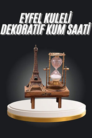 Eyfel Kuleli Kum Saati Dekoratif Hediyelik Eşya Retro Eyfel Kulesi