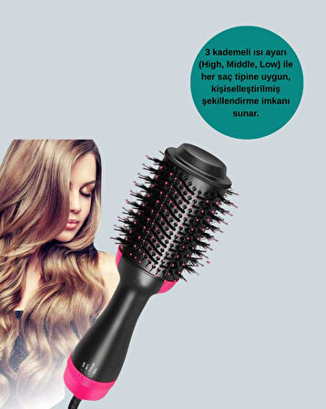 Oval Tasarımlı Profesyonel Fönlü Saç Şekillendirici