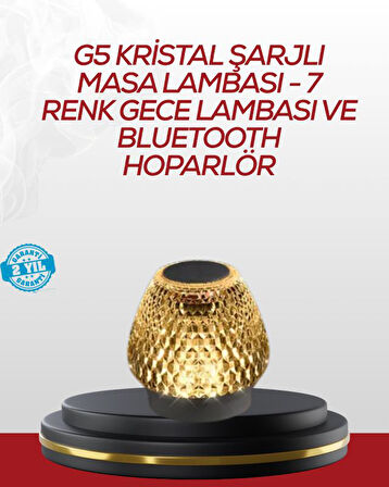Dokunmatik Işıklı Kablosuz Bluetooth Hoparlör 5W