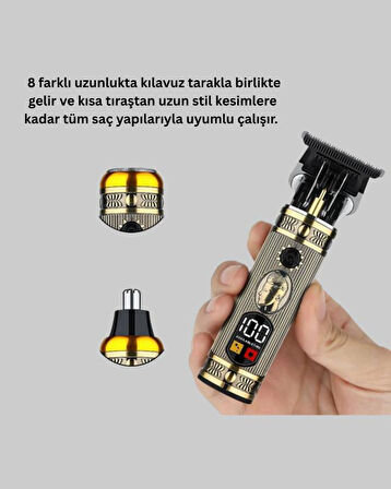 Sıfır Boşluk T Bıçaklı Erkek Bakım Seti – Çok Başlıklı