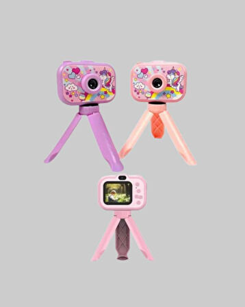 1080P HD Çocuk Vlog Kamerası – Tripod ve Eğitici Oyunlarl