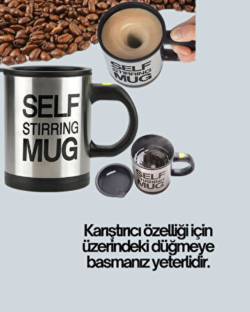 Toz İçecekler İçin Hızlı Karıştırma Özellikli Termos Kupa