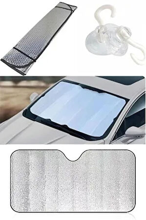 Araç Ön Cam Güneşlik UV ve Isı Koruma Katlanabilir Toyota Corolla Skoda Superb Dacia Duster Ford Focus