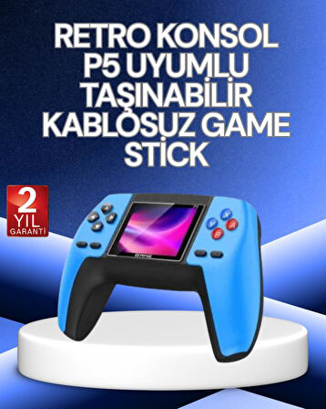 P5 Retro GamePad | 520 Klasik Oyunlu Mini Oyun Konsolu