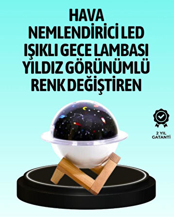 USB ile çalışan projektörlü aromaterapi nemlendirici masaüstü kullanım için uygun