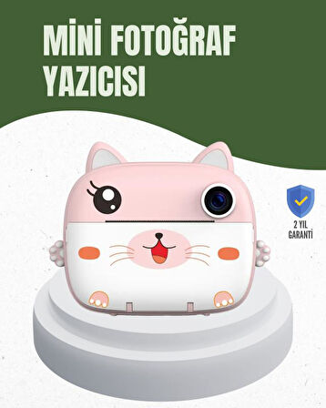 64GB TF Kart Destekli Çoklu Dil Seçeneği Sunan Anında Baskı Kamera