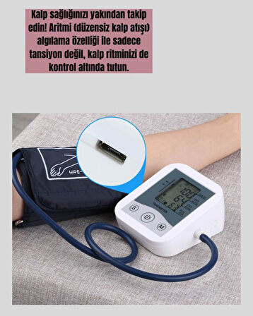 Kol Tipi LCD Ekranlı Elektronik Tansiyon Monitörü