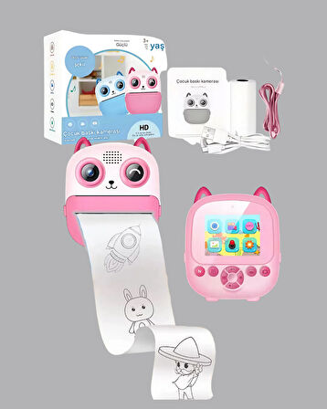 48MP Çocuk Kamera Oyun ve Müzik Destekli Termal Yazıcı