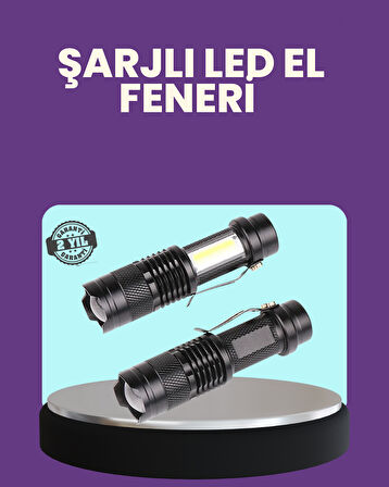 Suya Dayanıklı 4 Modlu Mini LED El Feneri