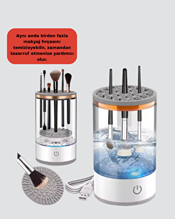 Hijyenik ve Hızlı Makyaj Fırçası Yıkama ve Kurutma Cihazı