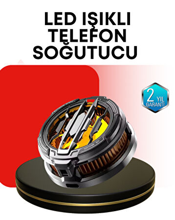 RGB Işıklı Sessiz Fanlı Telefon Soğutucu