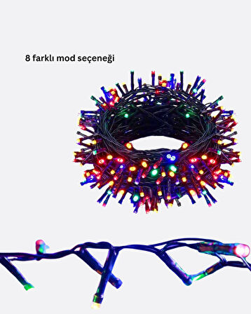 5 Metre 50’li LED Işık – Siyah Kablolu, Çok Fonksiyonlu, İç ve Dış Mekan Kullanımı