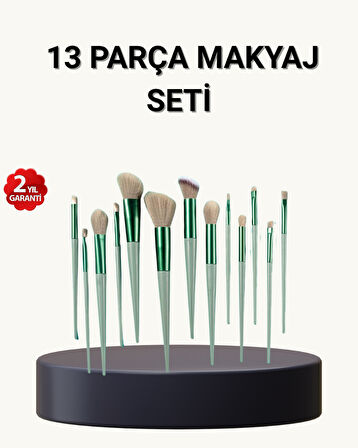 13’lü Yumuşak Kıllı Makyaj Fırça Seti – Profesyonel Kalite, Hassas Ciltlere Uygun