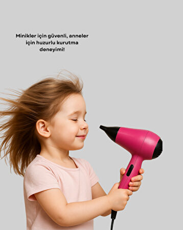 Bebek ve Çocuk Fön Makinesi – Nazik Hava Akışı, Sıfıra Yakın Radyasyon