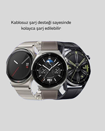 Kablosuz Şarjlı Bluetooth Görüşmeli Akıllı Saat – Android & iOS Uyumlu