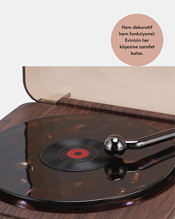 GRAMAFON SPEAKER KAHVERENGİ