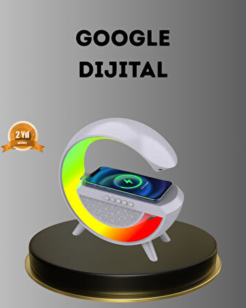 Bluetooth 5.0 Hoparlör – Kablosuz Şarj, RGB Gece Lambası ve FM Radyo