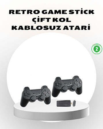 Kablosuz Taşınabilir Oyun Konsolu 2.4G TV Bağlantılı Kompakt Tasarım