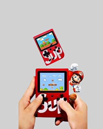 SUP Retro El Konsolu – 500 Oyun, 2 Oyunculu, 3 İnç Ekran, Taşınabilir Şarjlı Atari