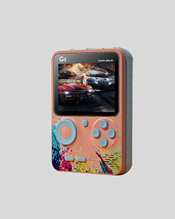 Mini Retro Oyun Konsolu 500 Oyunlu 3.0 İnç Ekran ve Şarjlı Batarya