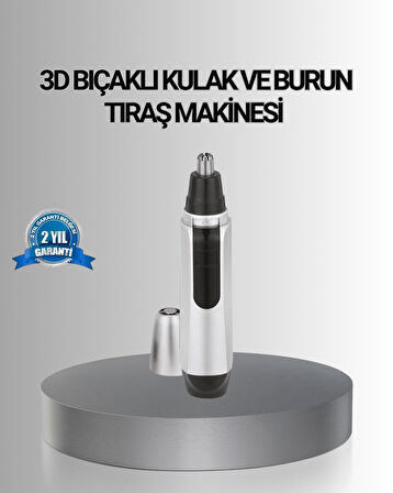 Kişisel Burun ve Kulak Tıraş Makinesi 3D Kavisli Bıçak ve Kompakt Tasarım