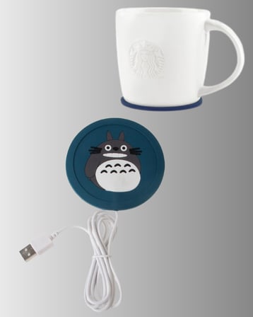 USB Güçlü Isıtıcı Bardak Matı 45–60° Sıcaklık Koruma Silikon Yapı