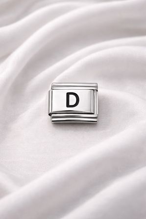 D Harfi Charm – Çelik Harfli Bileklik Aksesuarı ,Kişiye Özel Modüler Takı