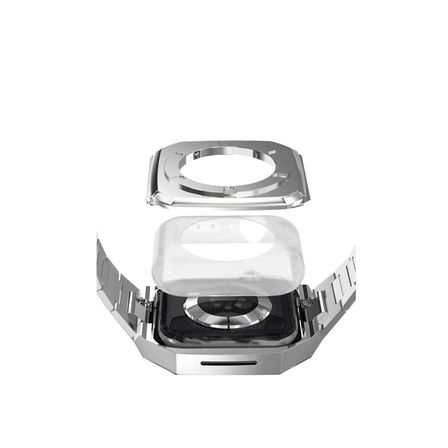 Watch 44mm Metal Petek Kasalı Kordon - Siyah