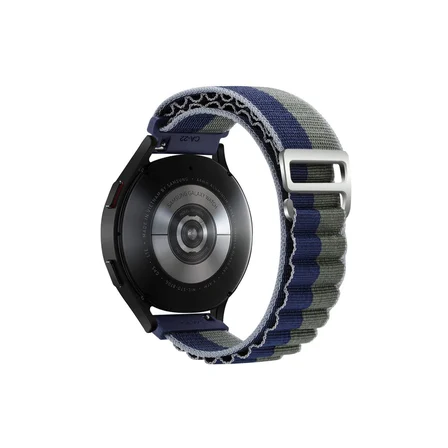 Watch 20mm KR410 Kumaş Kordon - Lacivert-Yeşil
