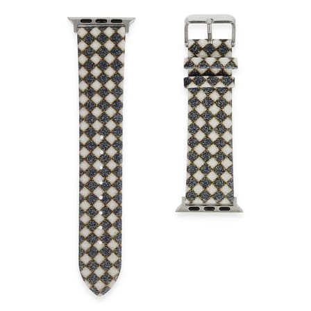 Watch 38mm Karo Motif Kordon - Siyah