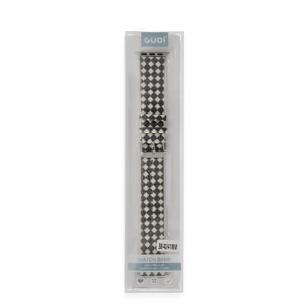 Watch 38mm Karo Motif Kordon - Siyah