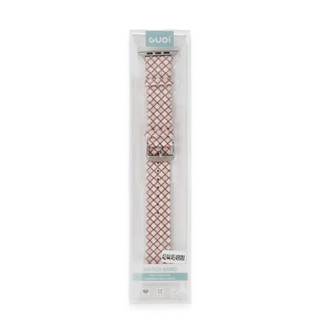Watch 38mm Karo Motif Kordon - Pembe