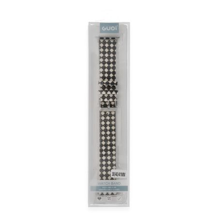 Watch 42mm Karo Motif Kordon - Siyah