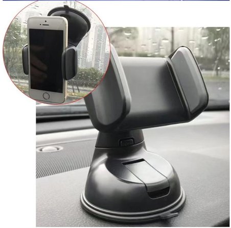Mey İthalat® Araç İçi Torpido ve Cam Vakumlu Kısa Boy Telefon Tutucu