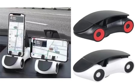 Mey İthalat® Araba Tasarımlı Araç İçi Telefon Tutucu 360 Dönebilen Ayarlı
