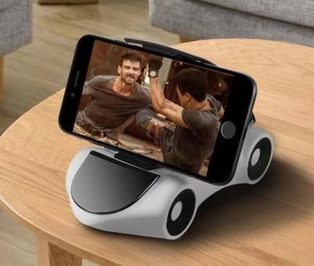 Mey İthalat® Araba Tasarımlı Araç İçi Telefon Tutucu 360 Dönebilen Ayarlı