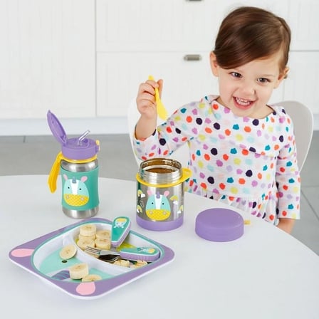 Mey İthalat®   Zoo Pipetli Paslanmaz Çelik Suluk 350 ml Unicorn