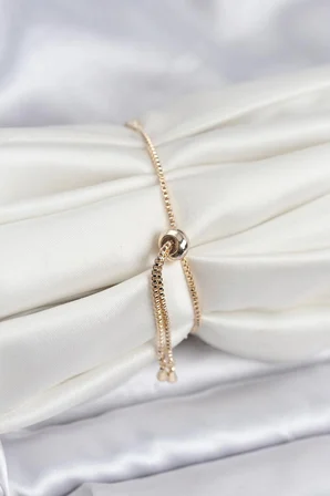 Mey İthalat® Gold Renk Zirkon Taşlı Yıldız Model Asansörlü Kadın Bileklik