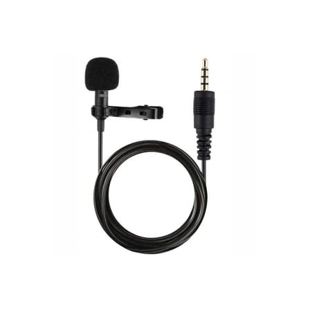 Mey İthalat®  3.5mm Jak 1.5 Metre Double Mikrofon - Siyah
