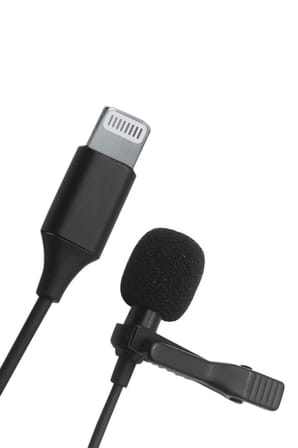 Mey İthalat®  Lightning 2 Metre Double Mikrofon - Siyah