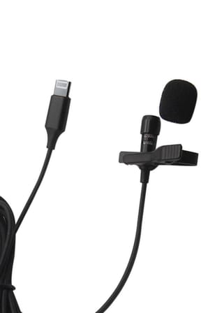 Mey İthalat®  Lightning 2 Metre Double Mikrofon - Siyah