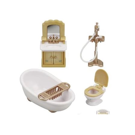 Mey İthalat® 5286 Sylvanian Families, Banyo Seti, 20 parça ,+3 yaş, figürler ayrı satılır.