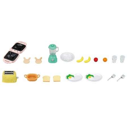 Mey İthalat® 5444 Sylvanian Families Kahvaltı Seti +3 yaş figür dahil değil